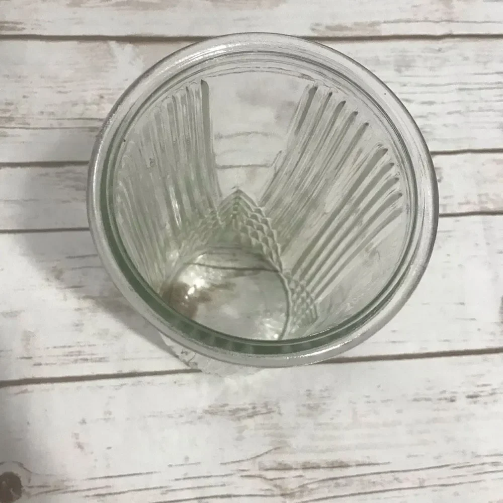 Vintage Hoosier Clear Glass Ribbed Vase 4080-A 31‎